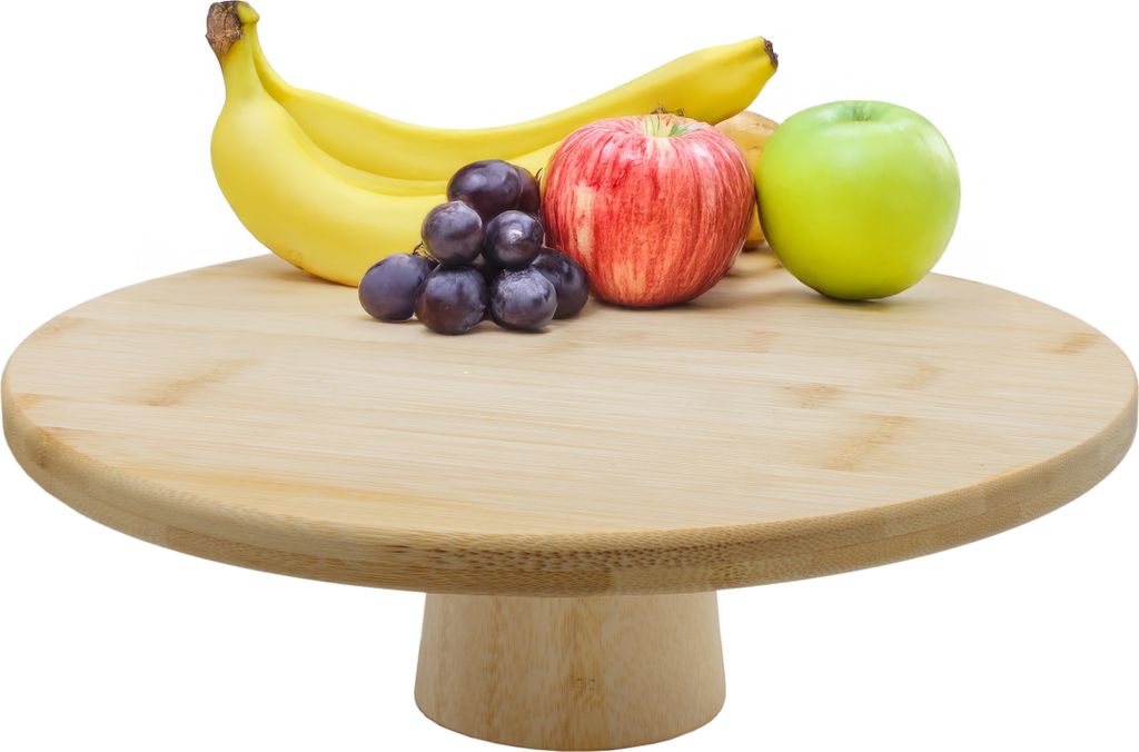 1.04 Präsentationsteller aus Bambus - ca. Ø 28 x 9 cm - Produktbild 