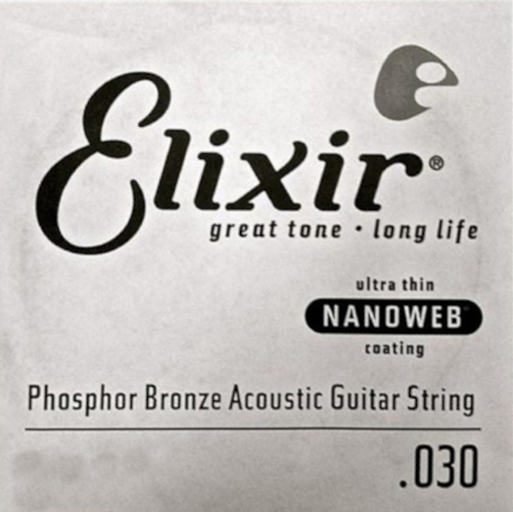 Elixir 14130 Nanoweb Phosphor Bronze - Einzelsaite 030