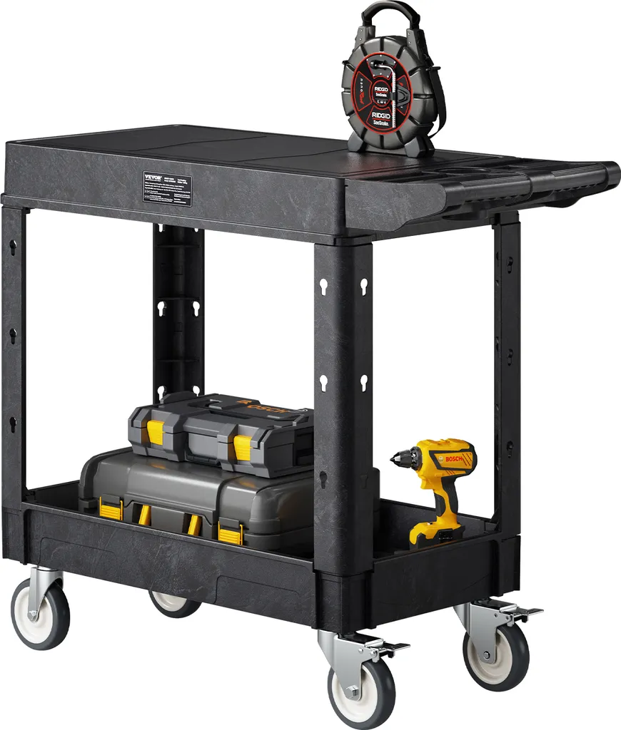 Carrello Multiuso VEVOR Plastica Professionale - Carico 250 kg Garage
