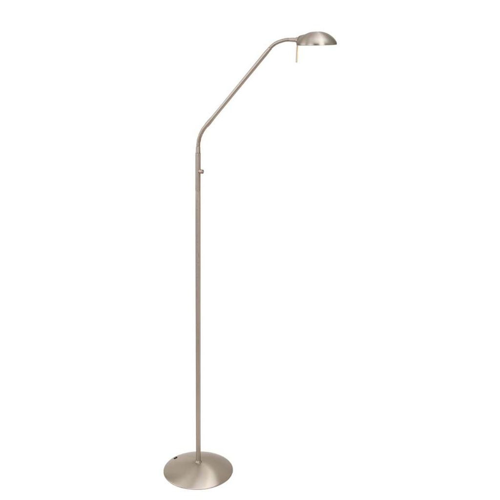 Steinhauer Stehleuchte Biron 1-flammig Silber Matt 45x25cm Produktbild 