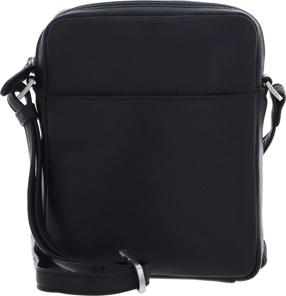 Picard Milano Crossbody Bag Black - Borsa a Tracolla in Vacchetta Nera