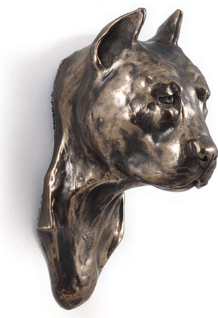 American Staffordshire Terrier, Amstaff III - Hundestatue, hängende Büste, einzigartige Dekoration für Hundeliebhaber der Marke Art-Dog