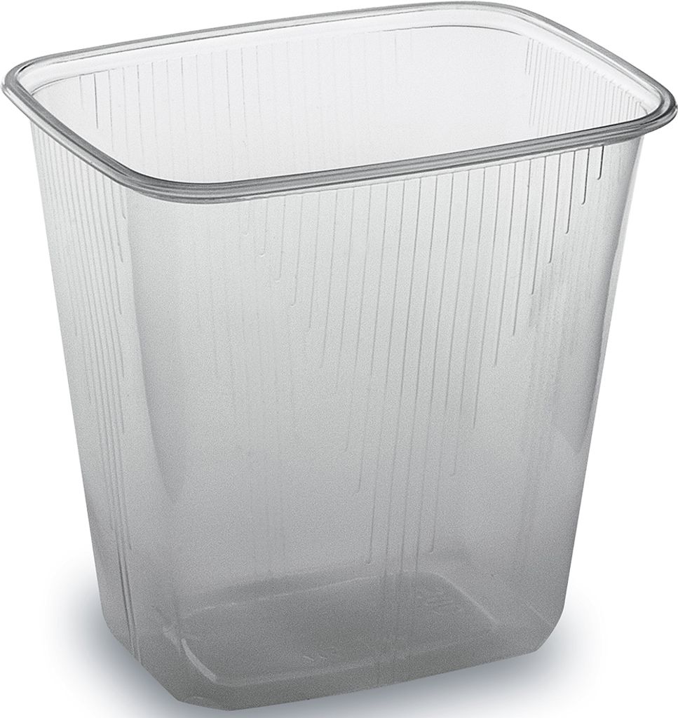 1000 Feinkost-/Rechteckbecher 500 ml aus PP - Klar und vielseitig einsetzbar