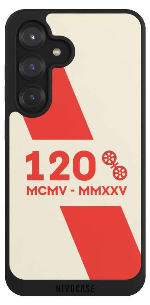 NIVOCASE Handyhülle für Samsung Galaxy S25 Hülle NIVOpure Case Schwarz 1. FSV Mainz 05 E.V. 120 Jahre Bundesliga