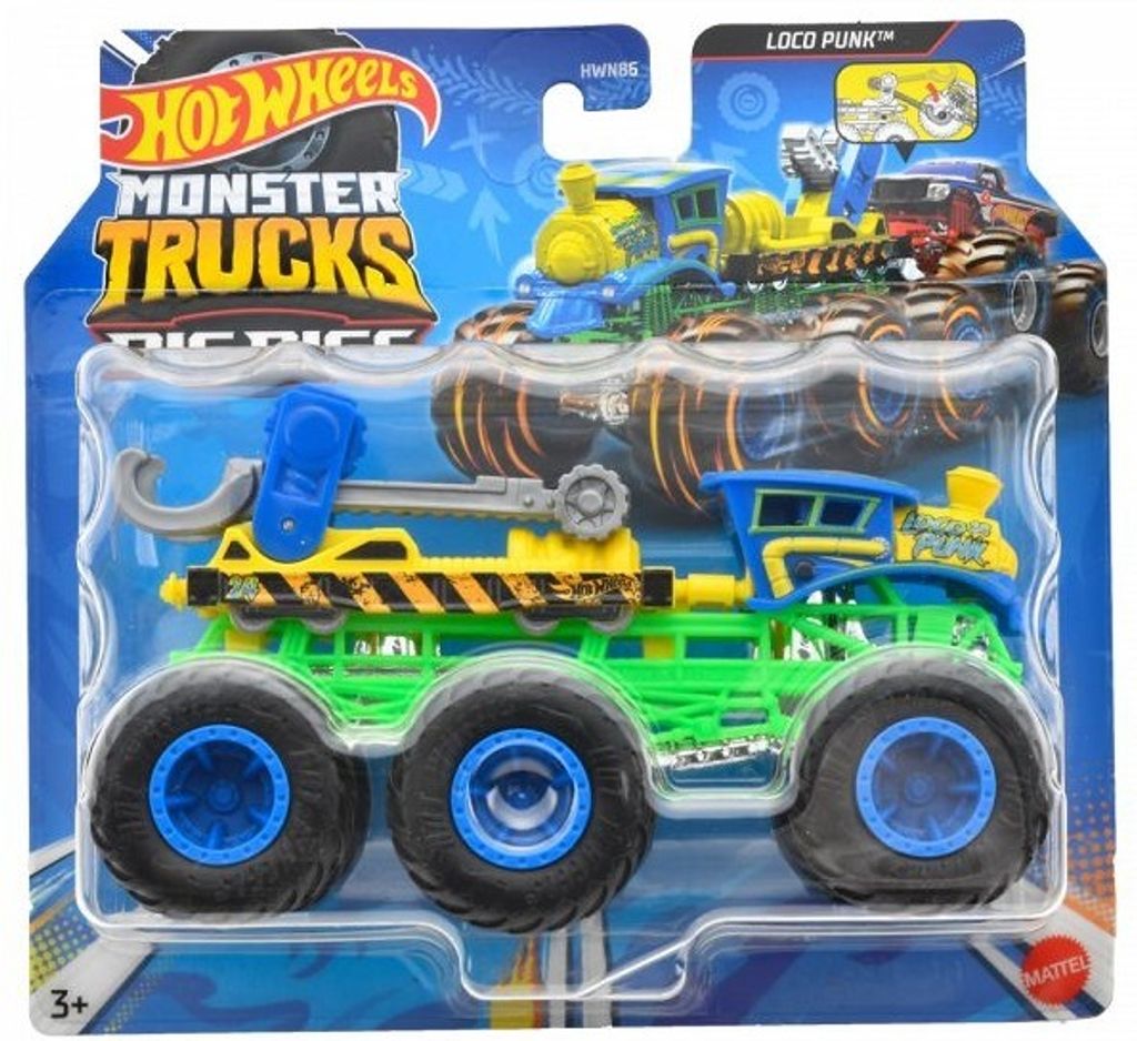 LOCO PUNK - Big Rigs Diecast Monster Trucks 1:64 Hot Wheels Auto Truck Die-cast Mattel