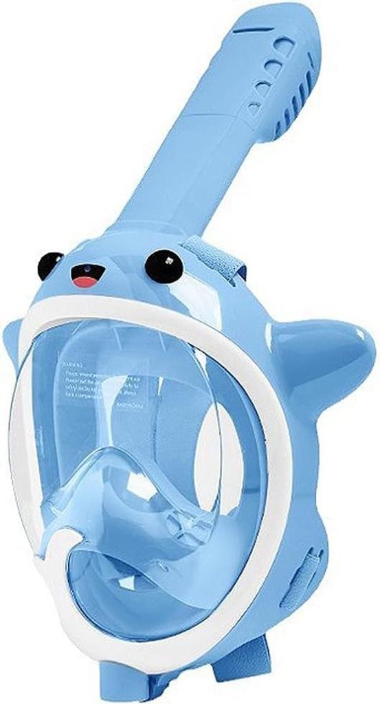 Kinder-Schnorchelmaske Tauchmaske Tauchausrüstung Schwimmmaske Schnorchelset (Hellblau)