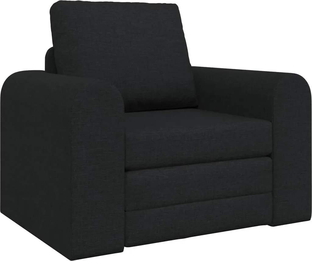 Couchage d'Appoint Gain de Place : Canapé-lit pliant Noir en Tissu