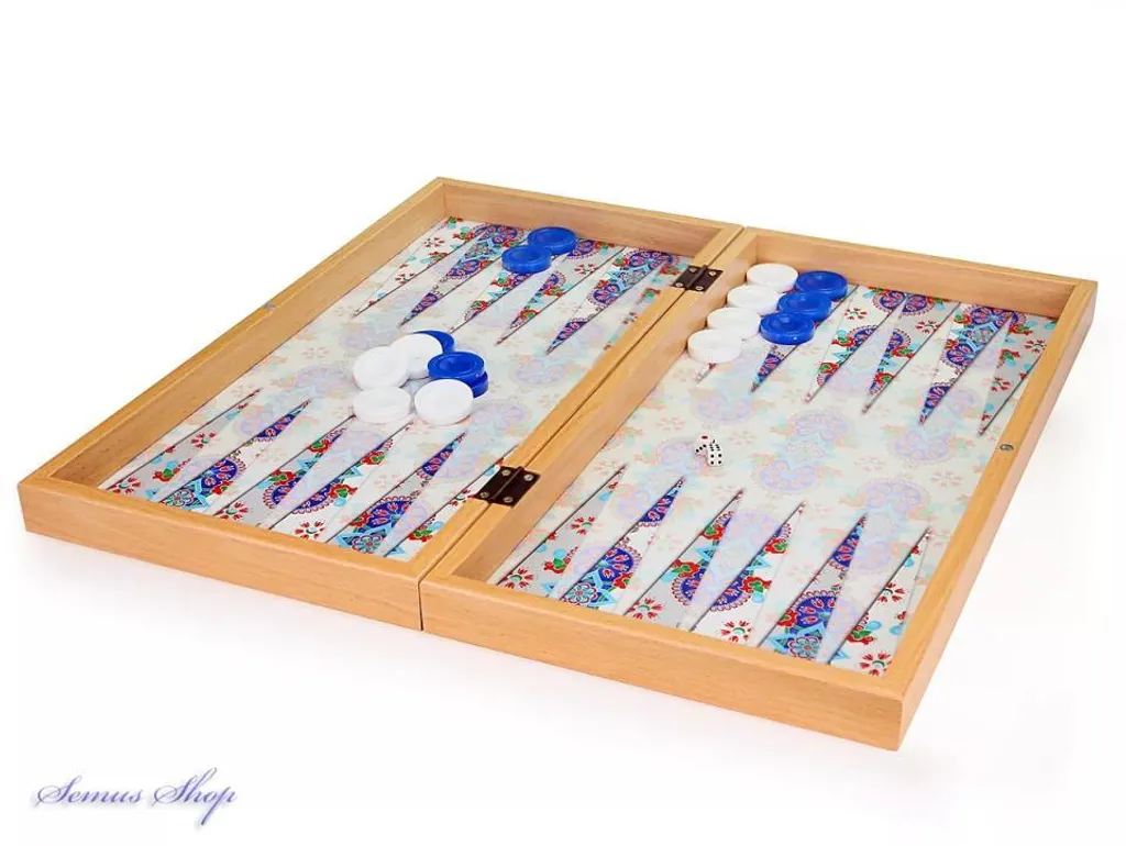 Coffret Backgammon bois résistant aux rayures avec pions lestés - 2