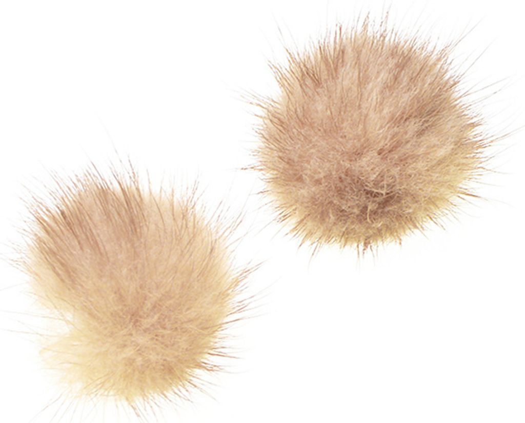 Damenmode, pelzige, flauschige Kugel-Ohrstecker, Mädchen, trendiger süßer Schmuck-Kamel