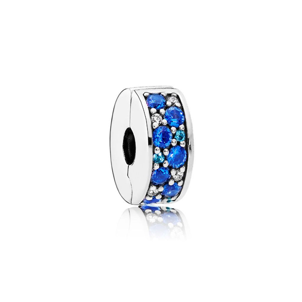 Ciondolo Pandora Blue Pavé Clip 791817NSBMX Immagine del prodotto 
