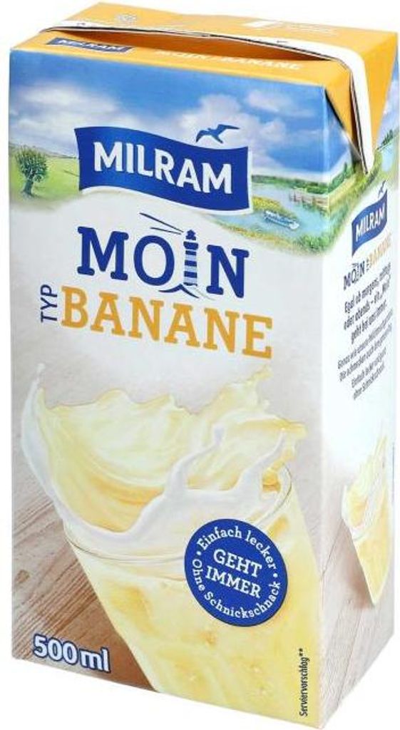 Milram Moin Typ Bananen Milchmisch Getränk mit Calcium Produktbild 