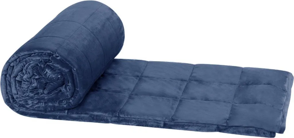 Happyment Weighted Blanket 9kg Blu - Ottimizzazione Sonno e Stress - 7