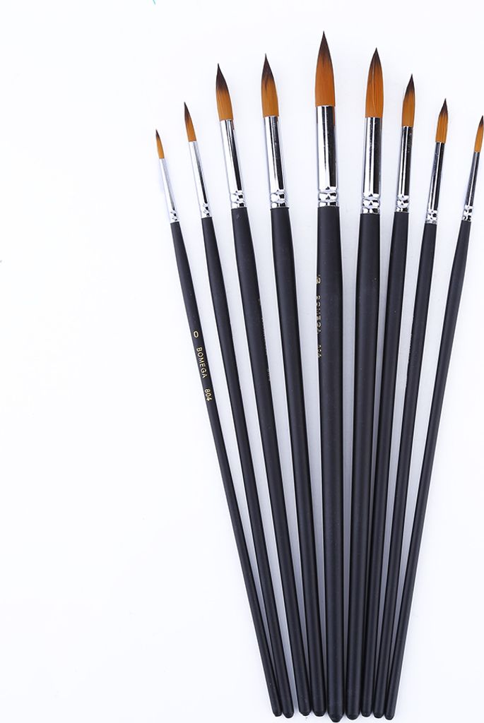 Kit Di 10 Pennelli Per Pittura A Olio Acrilica E Acquerello – Figured'Art