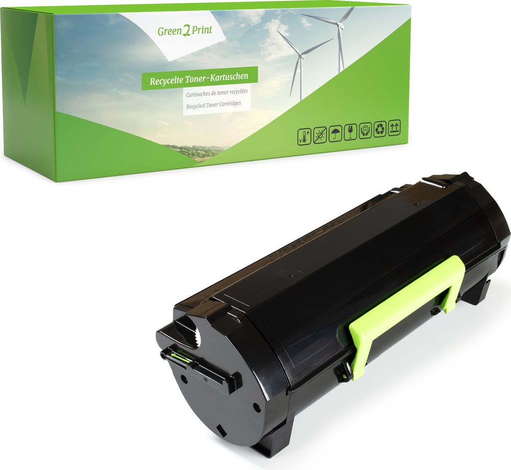 Green2Print Toner schwarz 8500 Seiten ersetzt Lexmark 51B0HA0, 51B2H00 passend für Lexmark MS417DN, MS517DN, MS617DN, MX417DN, MX517DE, MX617DE
