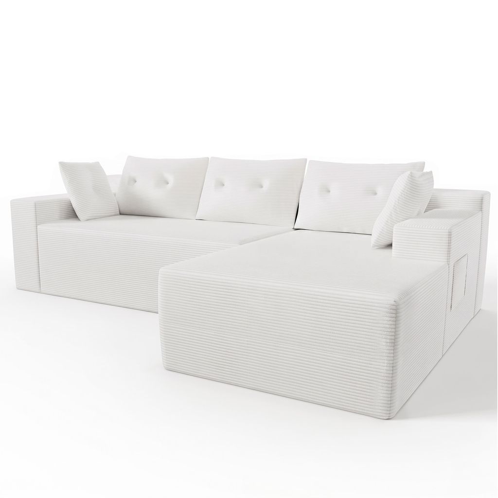GLP Modulares Ecksofa 256 cm aus Cord, 4-Sitzer mit Produktbild 
