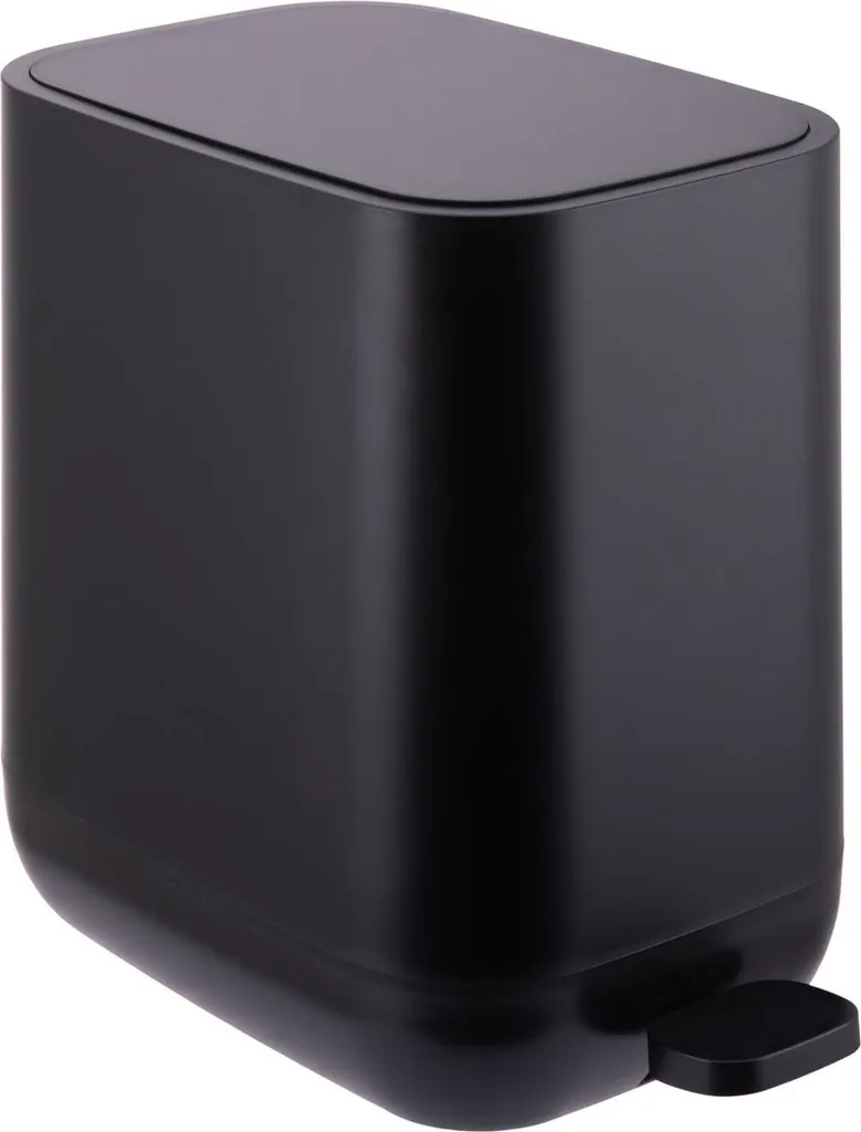 Poubelle 7L à fermeture douce et pédale robuste pour bureau et WC
