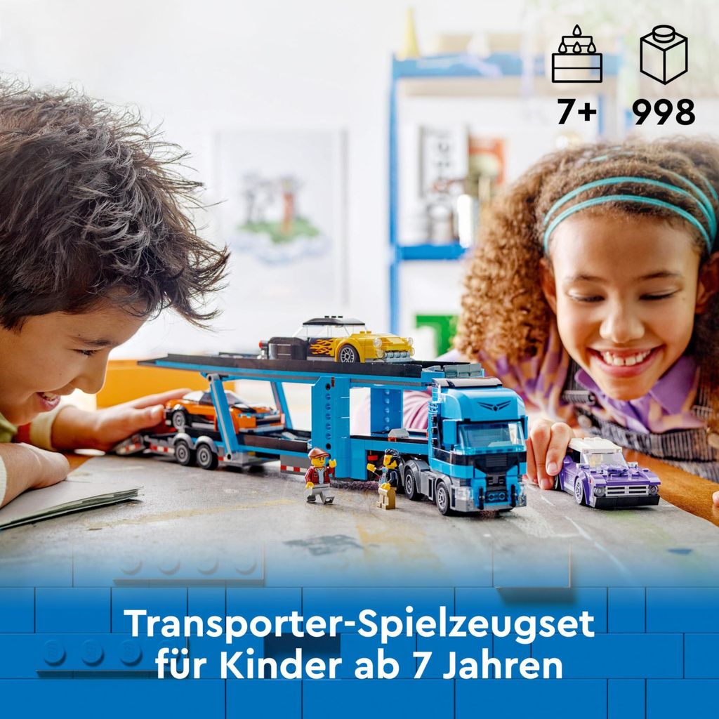 LEGO® City 60408 Ciężarówka do transportu samochodów z Zdjęcie produktu 20