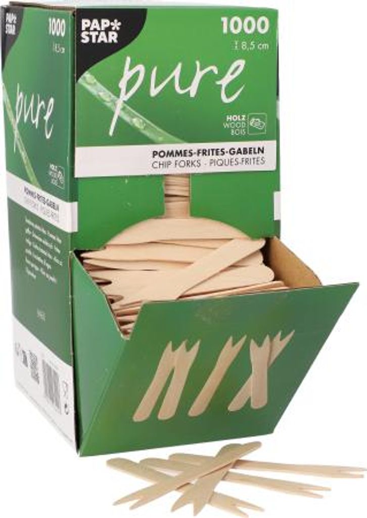 PAPSTAR 18201 PAPSTAR Widelczyki do frytek "pure", długość: Zdjęcie produktu 