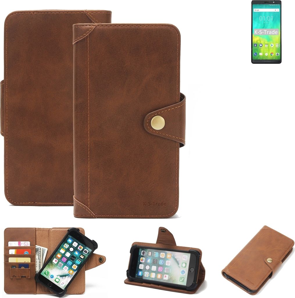 K-S-Trade Handyhülle kompatibel mit BlackBerry Evolve Schutzhülle Walletcase Bookstyle Tasche Hülle Case Handytasche Wallet Flipcase Cover Polyu...