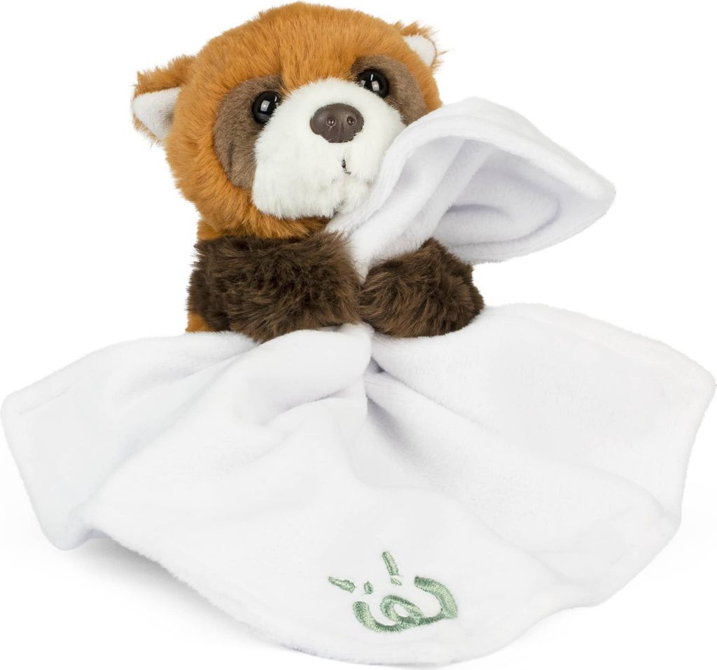 Rotes Pandajunges mit Plüschdecke 17 cm in Box – Living Nature Plüschtier