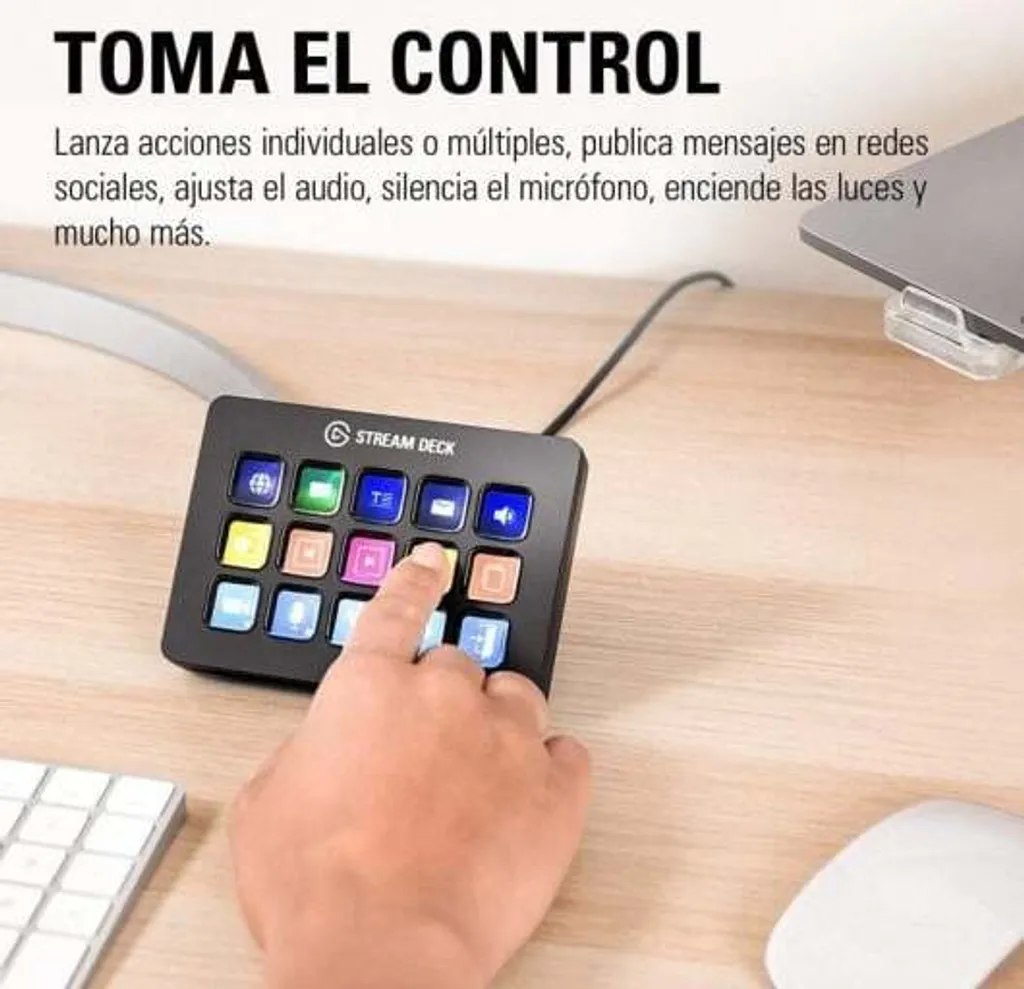 Elgato Stream Deck MK.2 Noir, Studio Controller 15 Touches LCD Personnalisées - 14