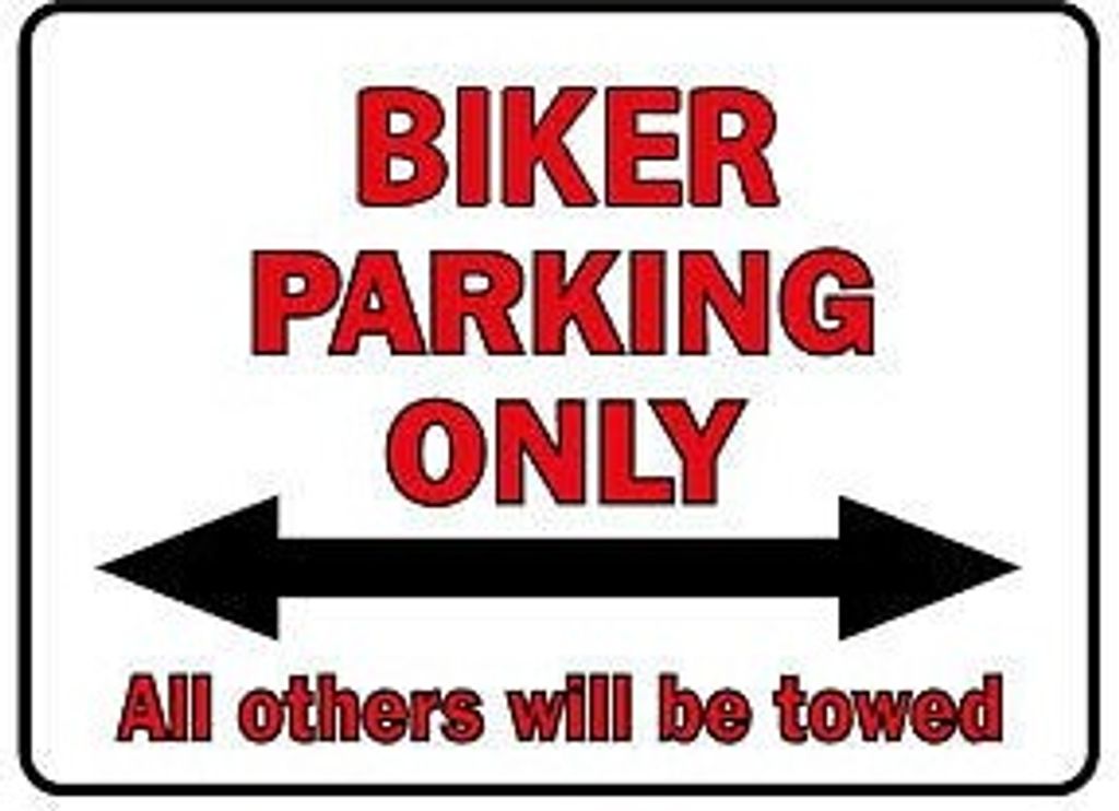Parkschild - Biker Parking Only - 308748 - Gr. 40 x 30 cm
