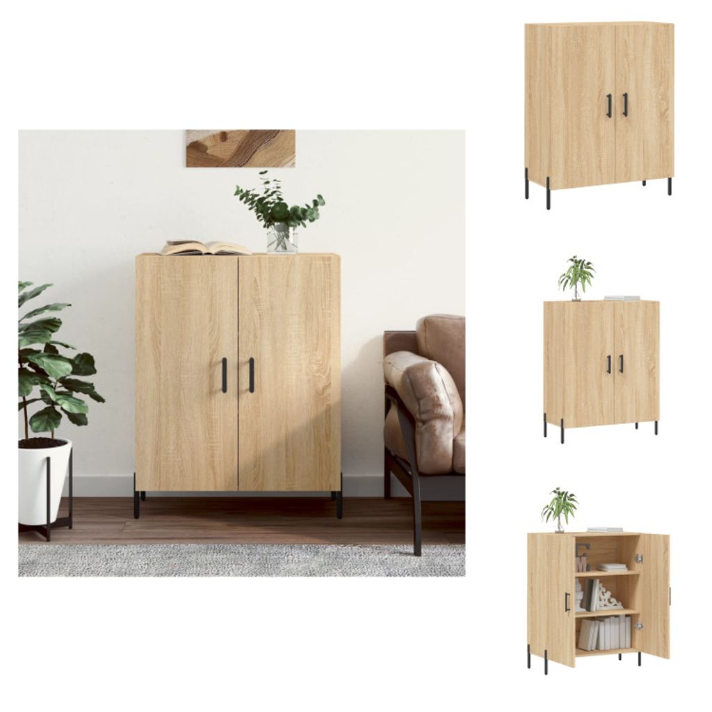 vidaXL Sideboard Sonoma-Eiche 69,5x34x90 cm Holzwerkstoff - Sideboards