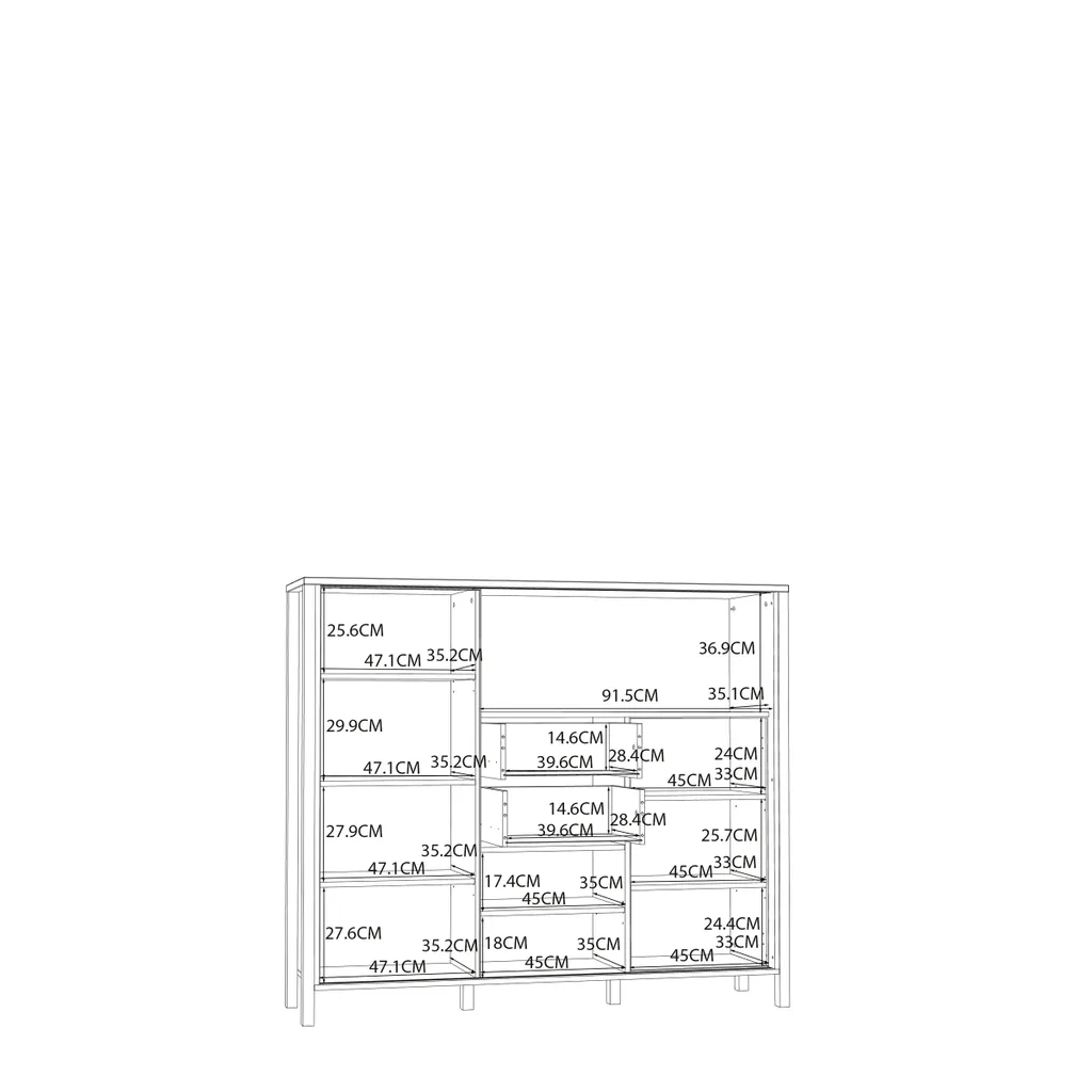 Commode de Chambre Jecho 150cm Largeur pour Organisation Dressing Idéale - 6