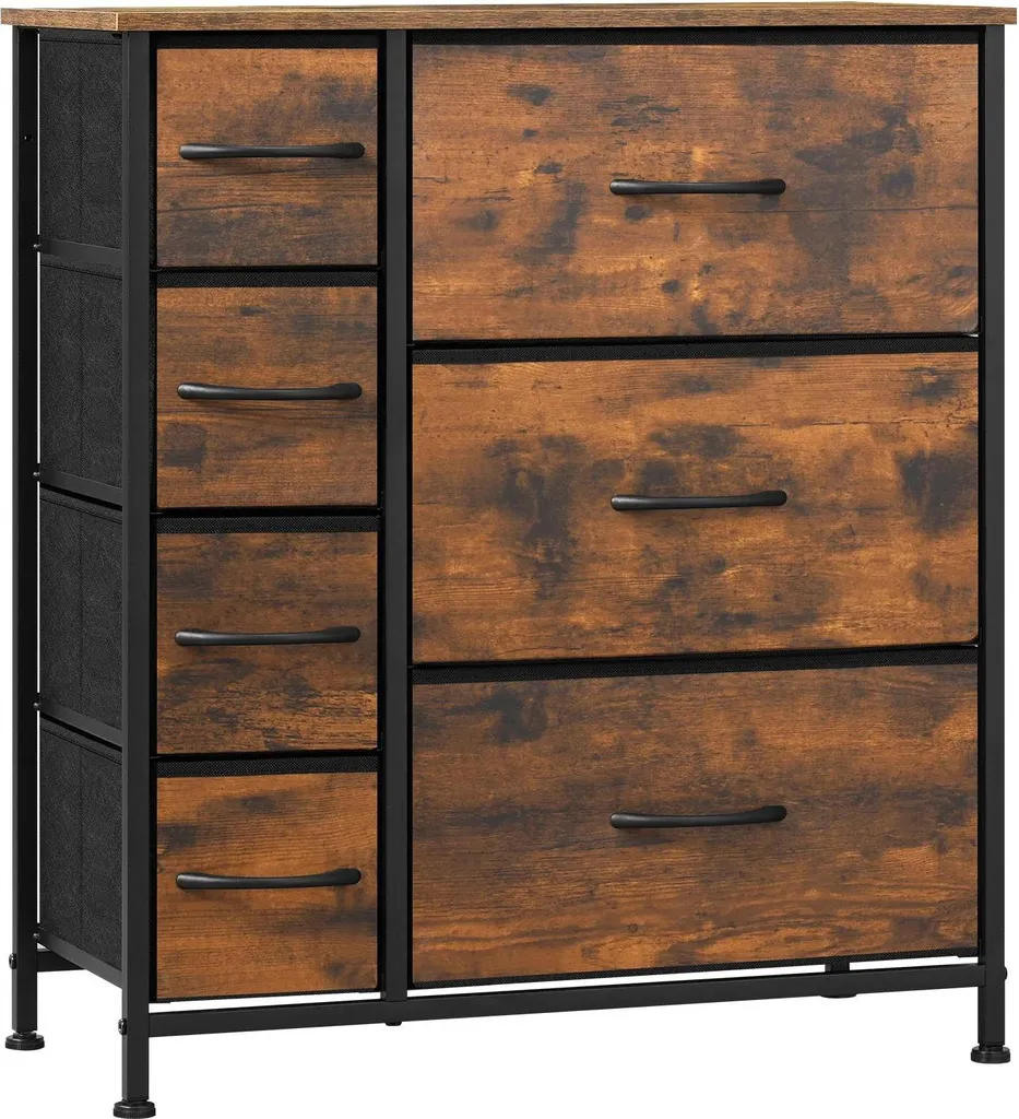Commode de Rangement 7 Tiroirs Gain de Place pour Organiser votre Maison