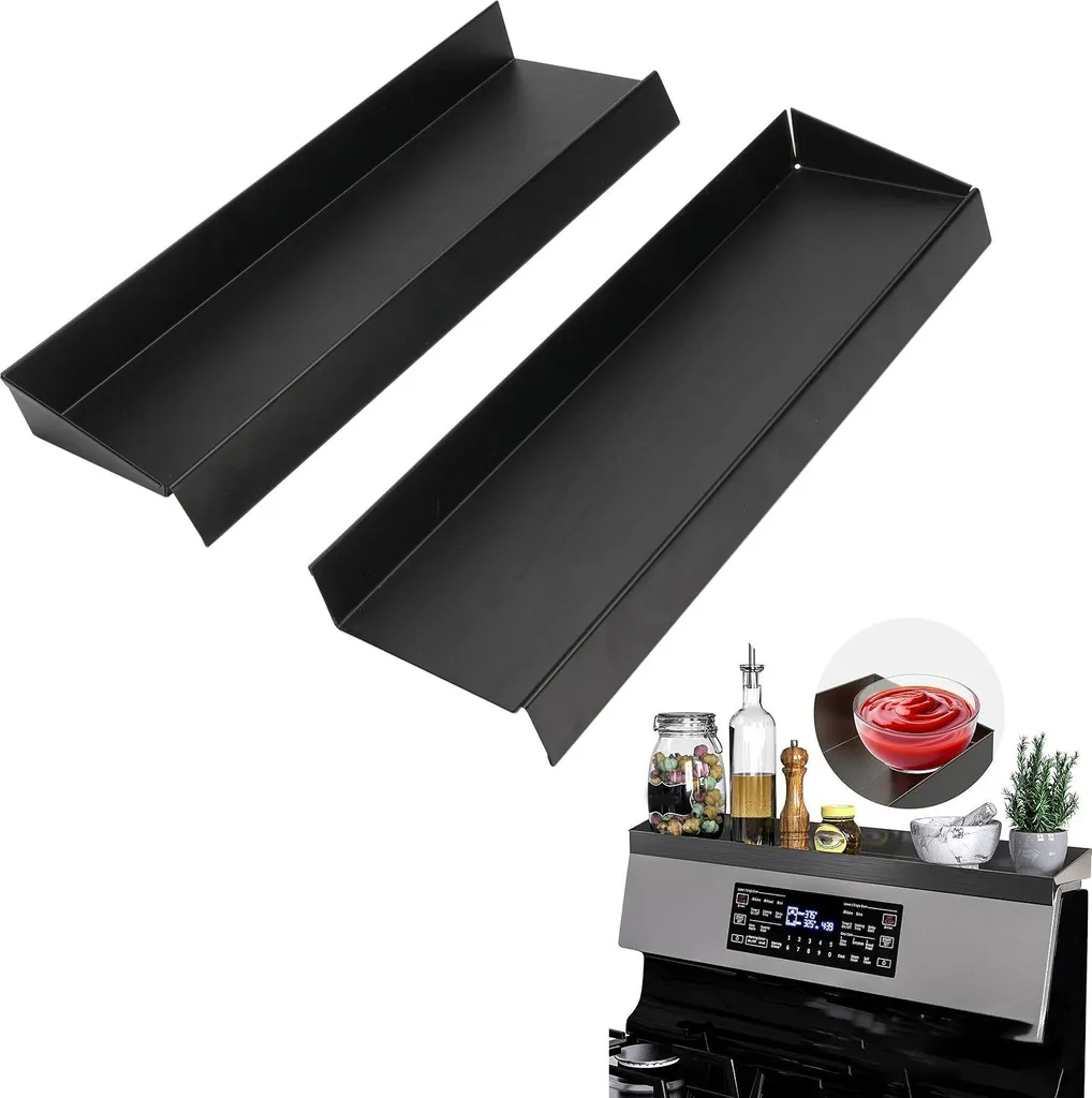 Tablette de cuisinière pour optimiser l'espace de rangement des épices