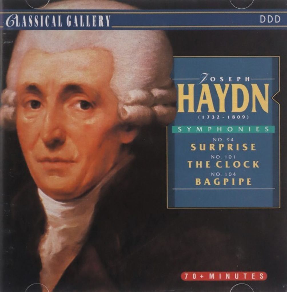 J. Haydn: Symphony No. 94 Surprise, 101 Clock, 104 Bagpipe