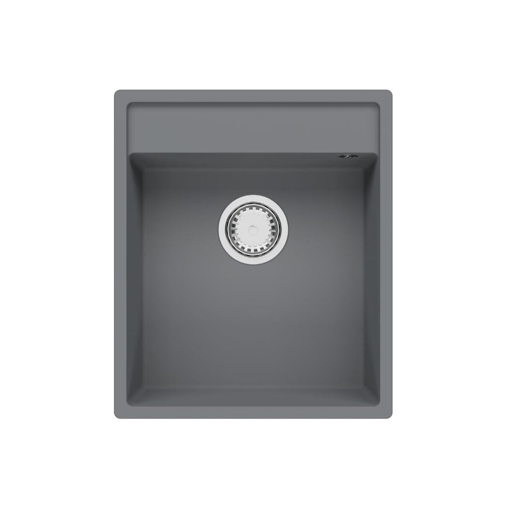 GRANMASTER Magma Spülbecken Küche mit 1 Becken - Granitspüle mit Siphon Waschbecken Küche - Einbauspüle Arbeitsplatte Küchenspüle Spüle Titan