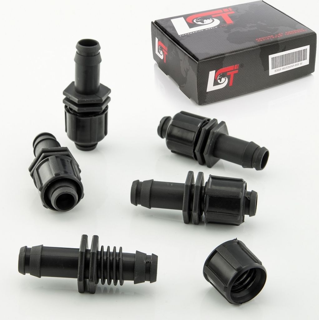 5x Verbinder Kupplung Schlauch Reparatur Bewässerungssystem PE-Rohr 16x17
