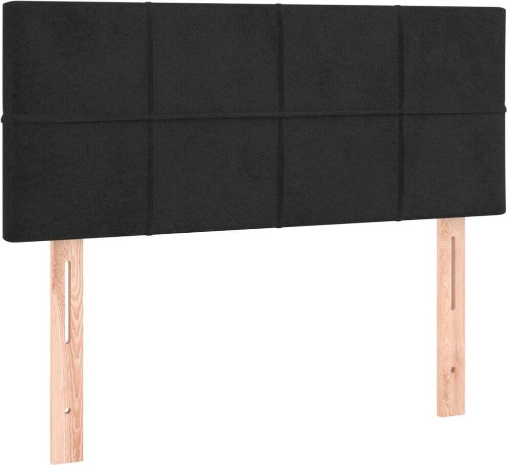 Kopfteil Schwarz 90x5x78/88 cm Samt