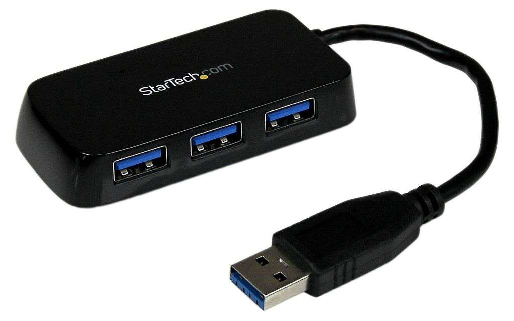 StarTech.com USB 3.0 Mini Hub 4-Port SuperSpeed 5 Gbps Schwarz