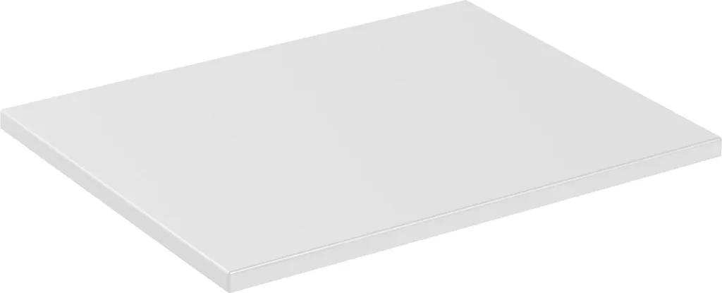 Plan de toilette 60 cm hydrofuge blanc en MDF PVC résistant à l'humidité
