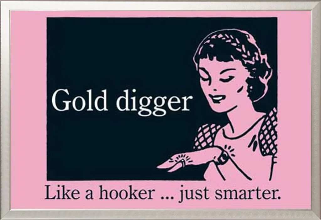 Déco Murale Gold Digger D&G Poster avec Cadre Alu Shinsuke Prêt à Poser