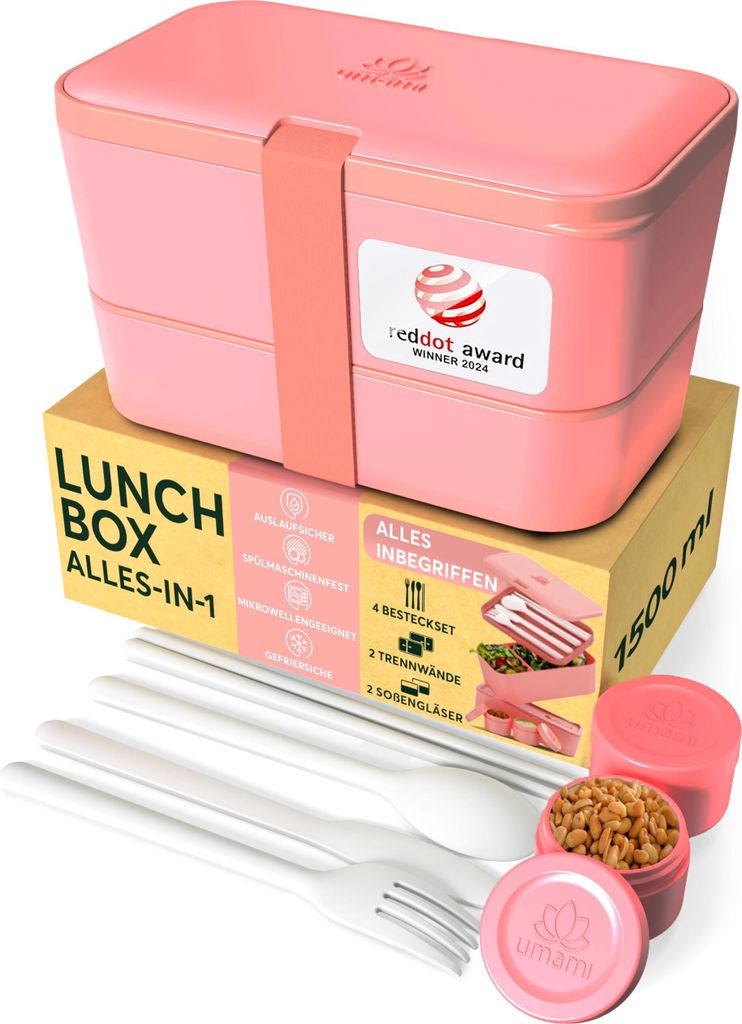 Umami Brotdose Bento-Lunchbox, verschachtelbar, mit Produktbild 
