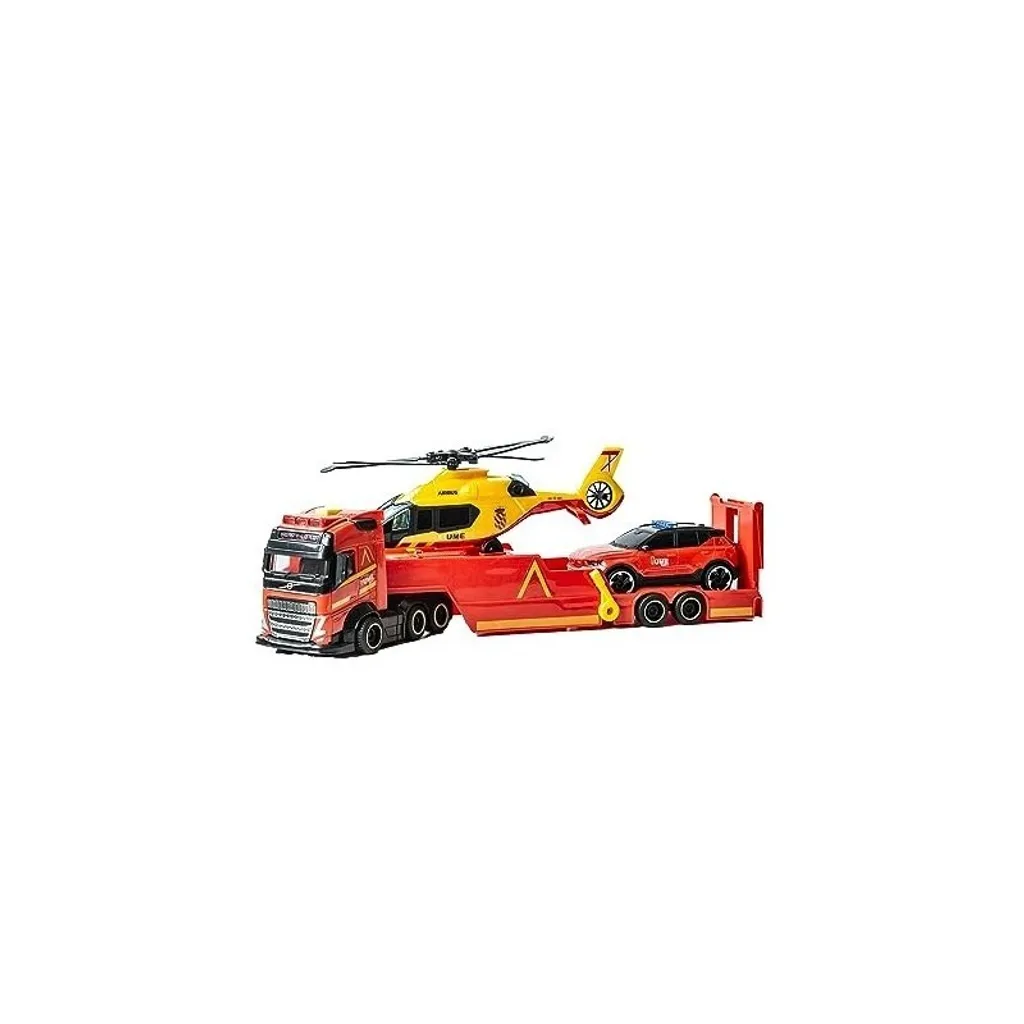 Ambulance orange Dickie Toys 41 cm avec grand coffre à jouets