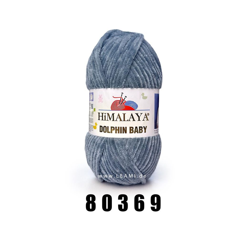 Lana Chenille Himalaya Dolphin Baby Colours – 5 Gomitoli Da 100g, Totale 500g, 600m, Colore Multicolore Bianco/verde/salmone, Super Bulky 6, Per Maglia E Uncinetto