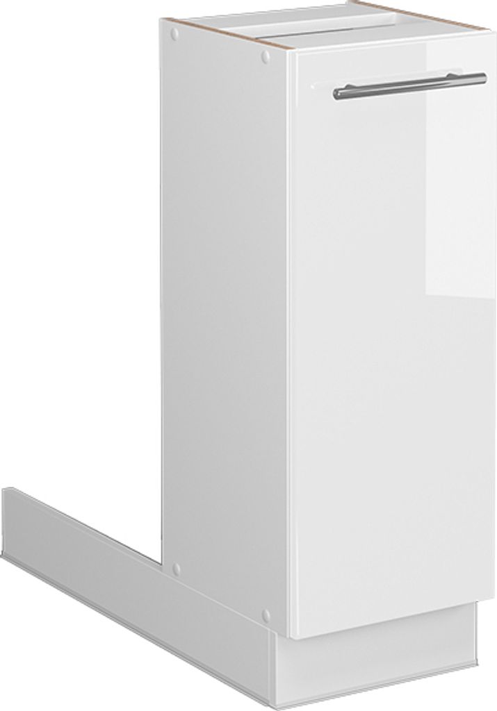 Kücheninsel Vicco Fame-Line Weiß Hochglanz 30 cm ohne Arbeitsplatte, Model 38546