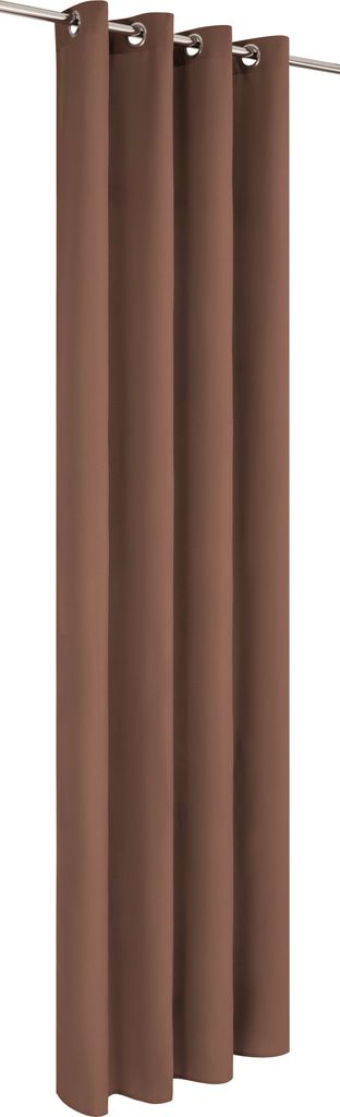 Matné závěsy 145x250 cm Průchozí závěs - hnědý Obrázek produktu 