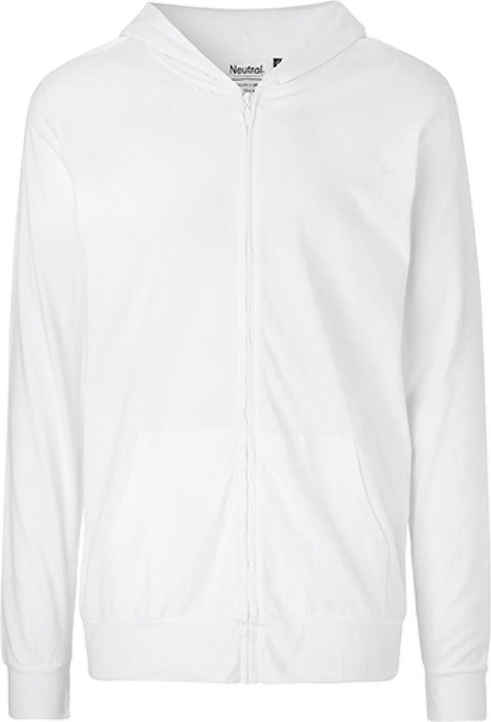 Neutral O62301 | Uni Jersey Hoodie with Zip / Doppelt gefütterte Kapuze - Farbe: White - Größe: XS