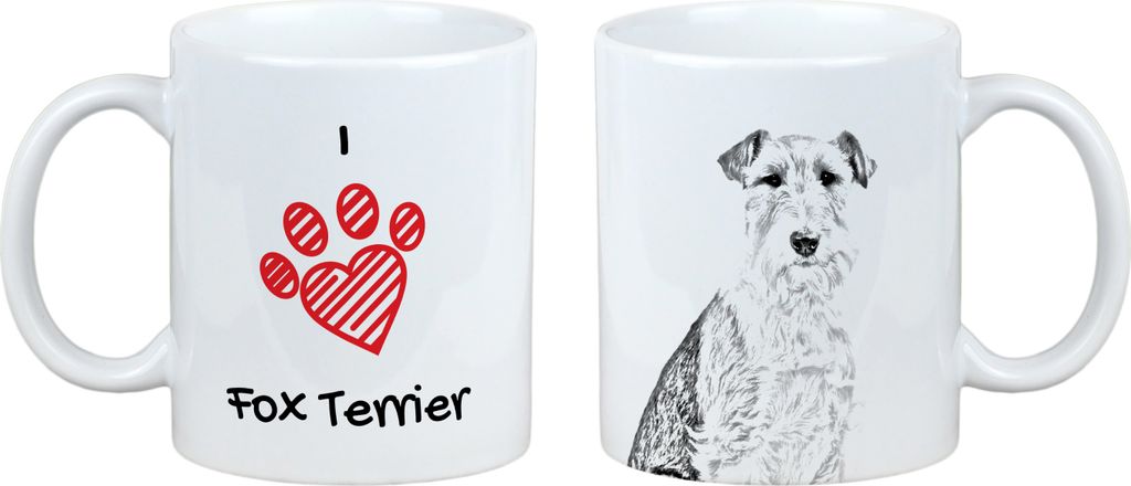 Fox Terrier Drahthaar, Foxterrier - Tasse mit Hund, entzückende Tasse mit Grafik, Geschenk mit Ihrem Foto von der Marke Art-Dog