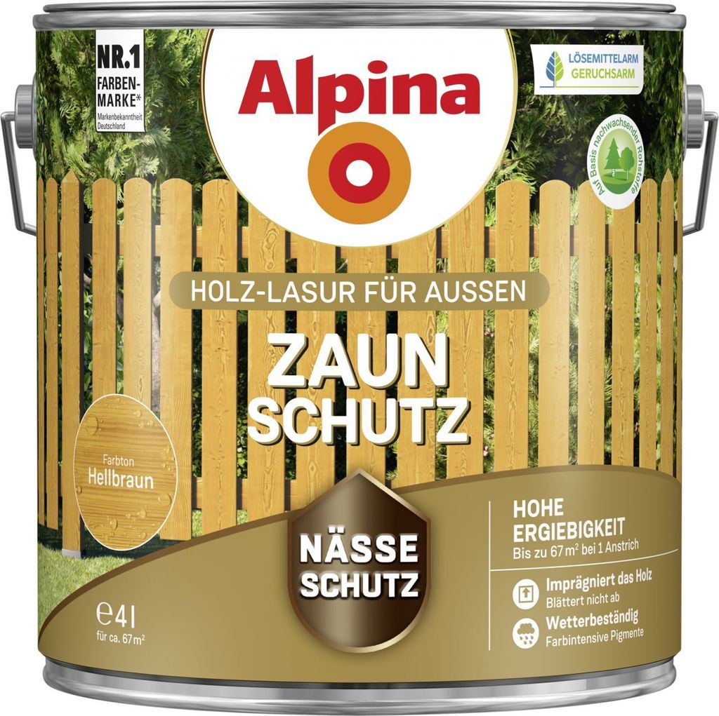 Alpina Zaun-Schutz 4 L hellbraun Produktbild 