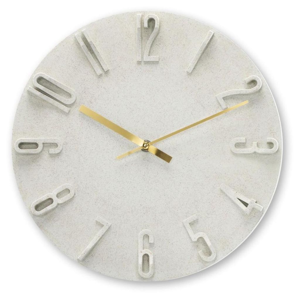 Hama Wanduhr Korfu beige    30cm 3D Ziffern                Produktbild 