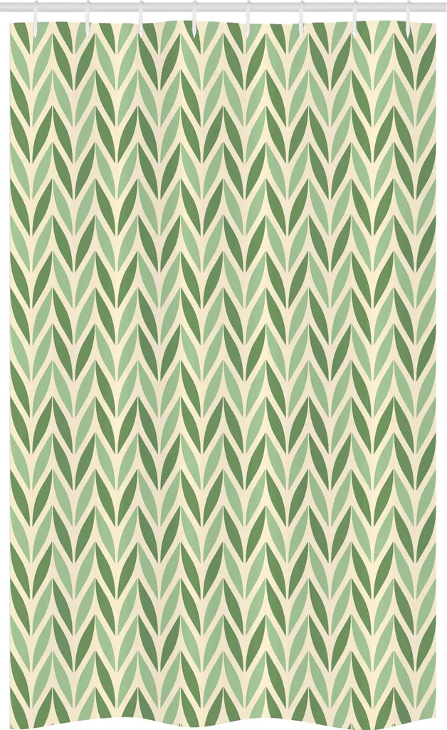 Tenda da Doccia Verde Botanico ABAKUHAUS 120x180 cm Antimuffa