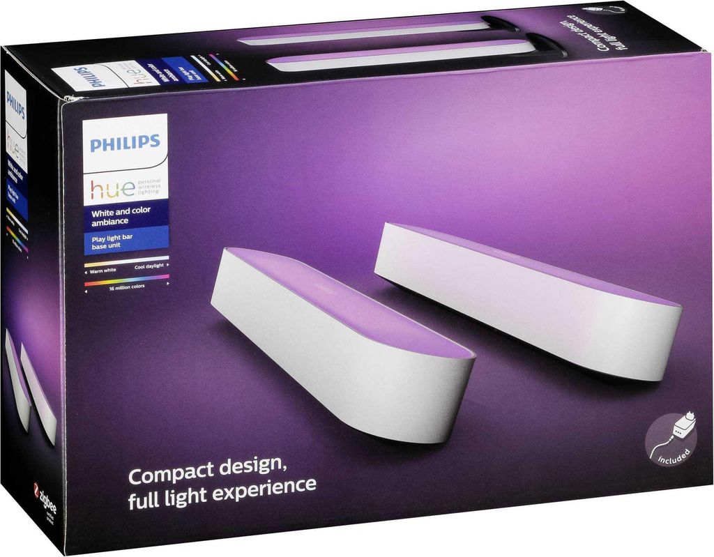 Philips Hue Play Lightbar Doppelpack LED weiß Produktbild 