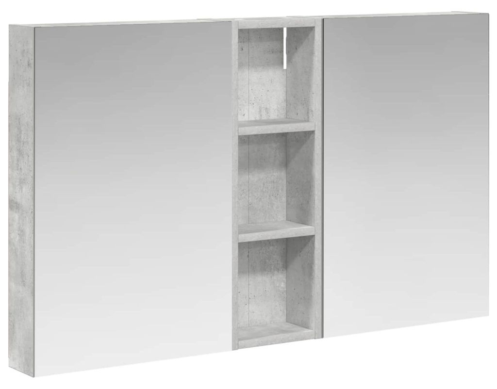 Badezimmerschrank-Set 3 pcs 100 x 10,5 x 60,5 cm Holzwerkstoff