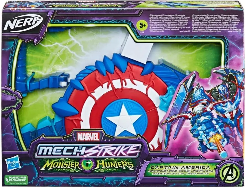 Bouclier Déployable Nerf Marvel Mech Strike Monster Hunters F4377